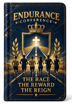 Navy and gold ENDURANCE Conference journey journal